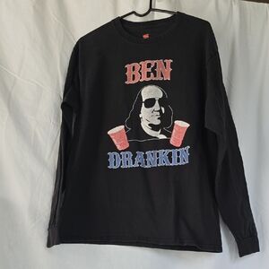 Black Long Sleeve Graphic Tee